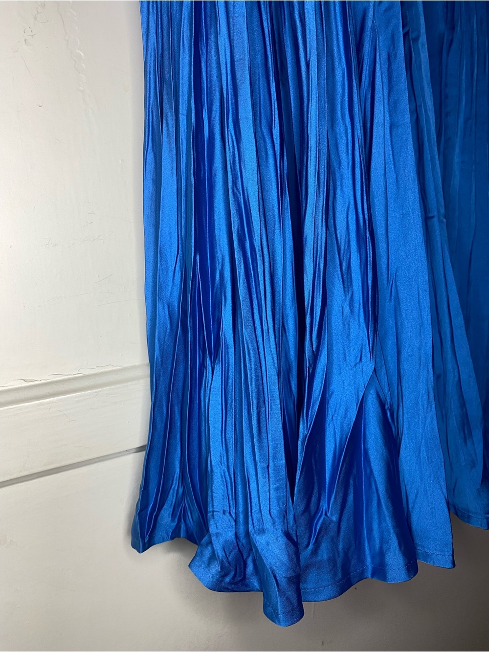 J-Jill Electric Royal Blue Pleated Flowy Midi Skirt - Picture 4 of 4